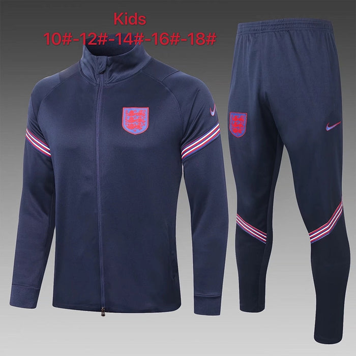 Maillot 2021 long pull Angleterre royal Bleu children's wear