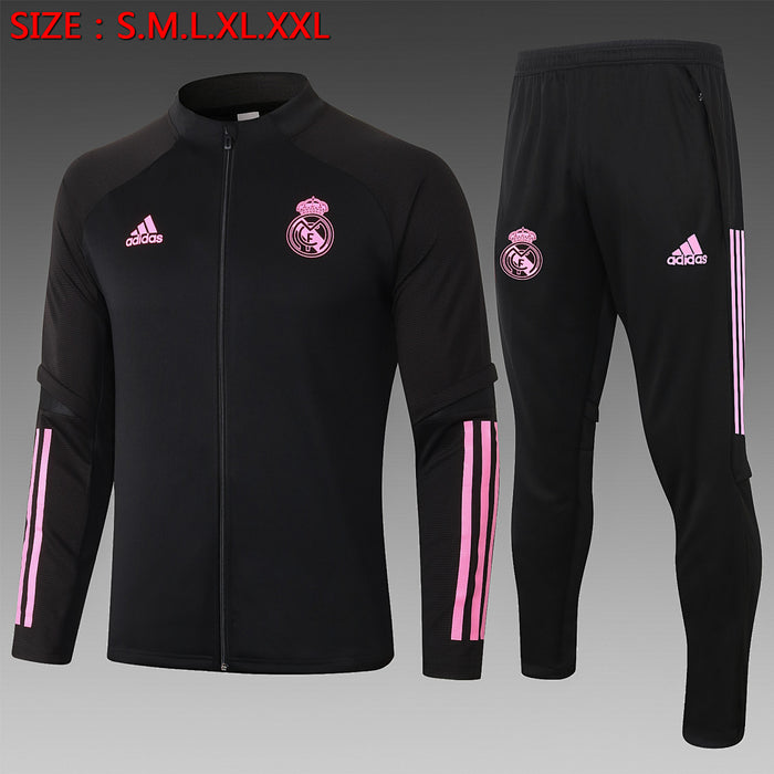 Maillot 2021 long pull Real Madrid Noir Rouge label children's wear