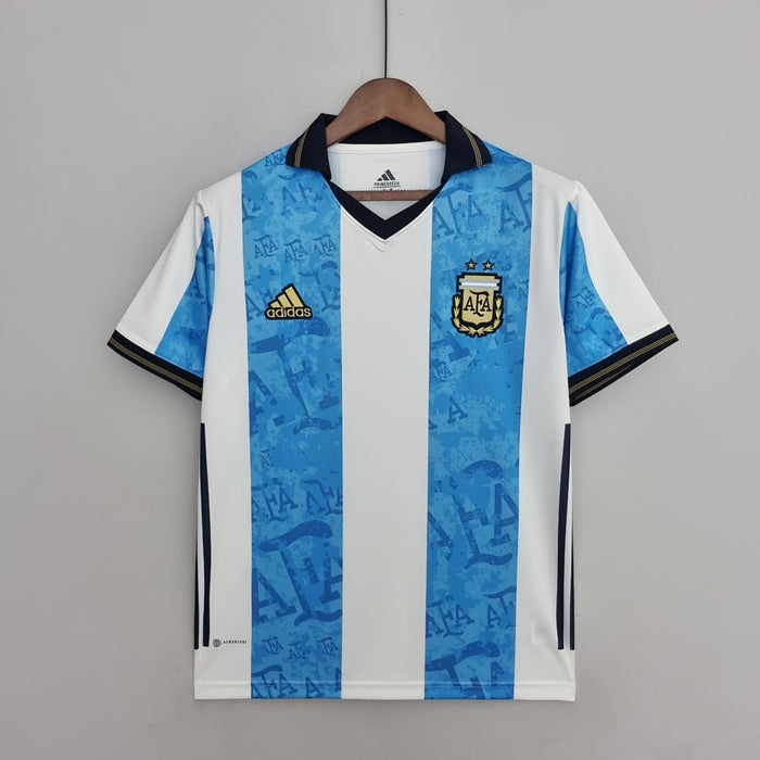 Maillot 2022 Argentine Commemorative Édition Blanc Bleu