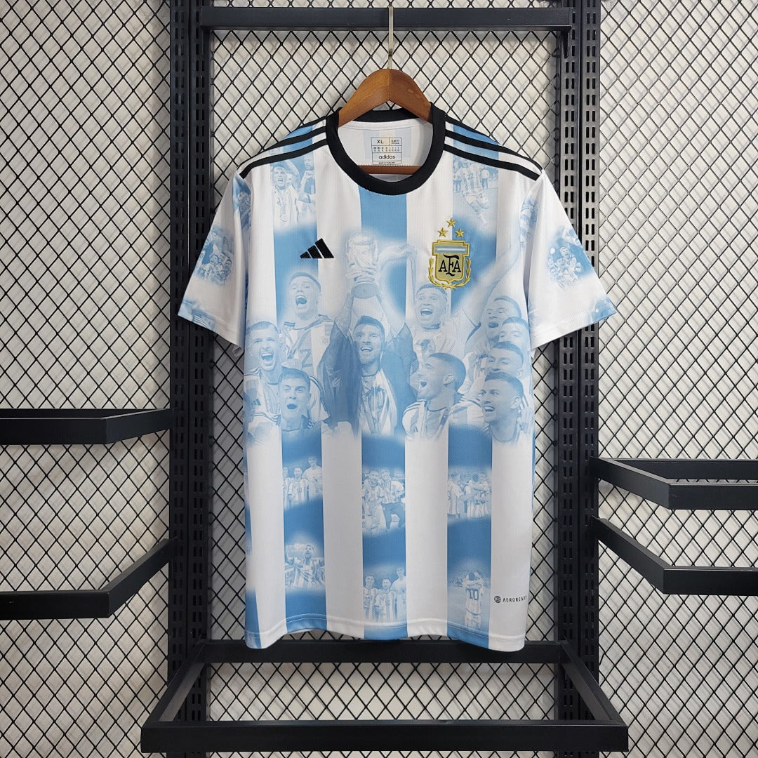 Maillot 2022 Argentine World Cup Champion Commemorative