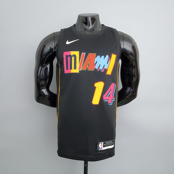 Maillot 2022 Saison Heat Team Herro #14 City Édition Noir NBA