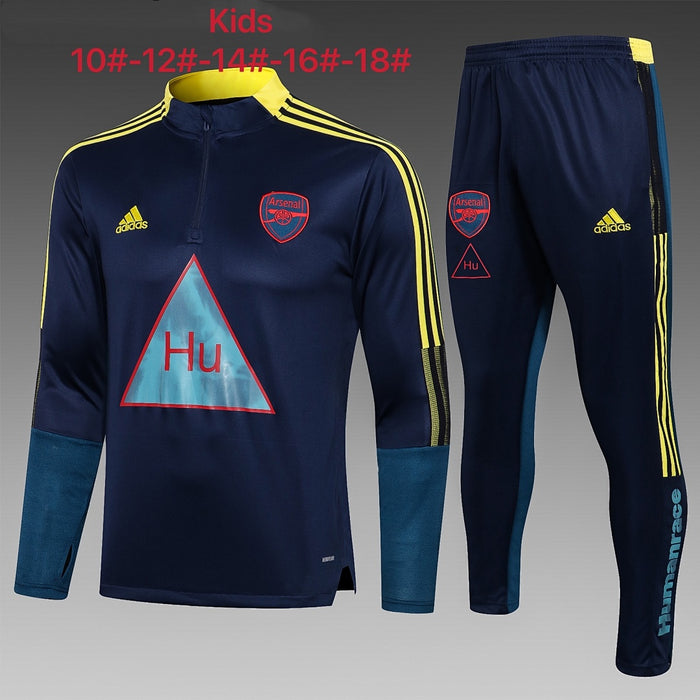 Maillot 2122 half pull Arsenal royal Bleu children's wear