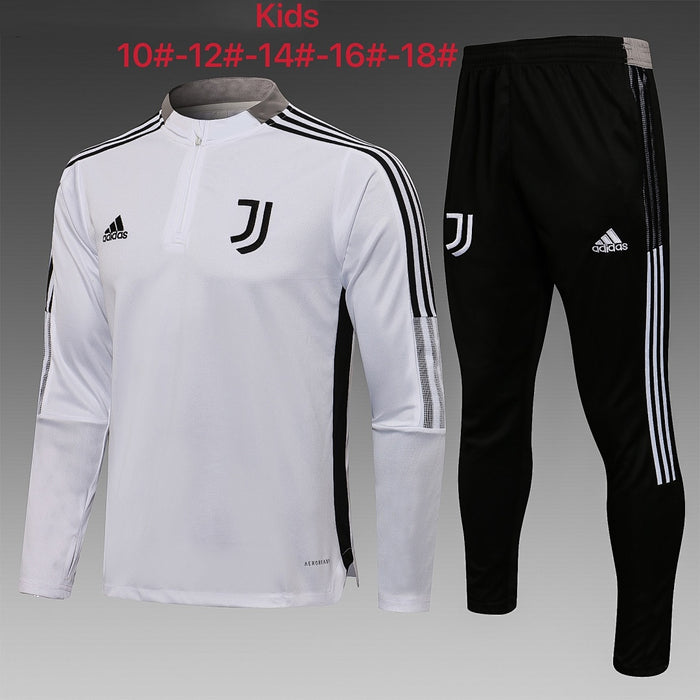 Maillot 2122 half pull Juve Blanc children's wear