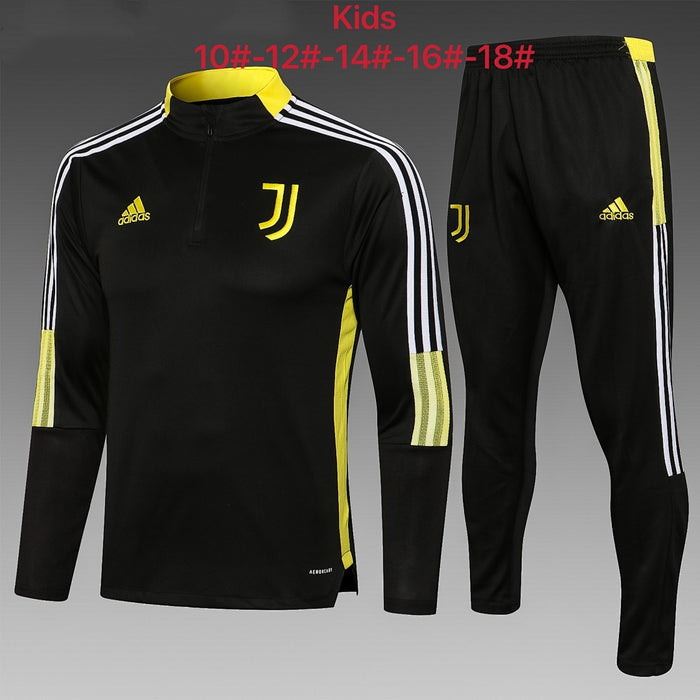 Maillot 2122 half pull Juve Noir (Blanc edge) children's wear
