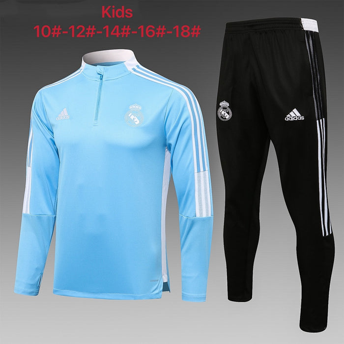 Maillot 2122 half pull Real Madrid light Bleu children's wear