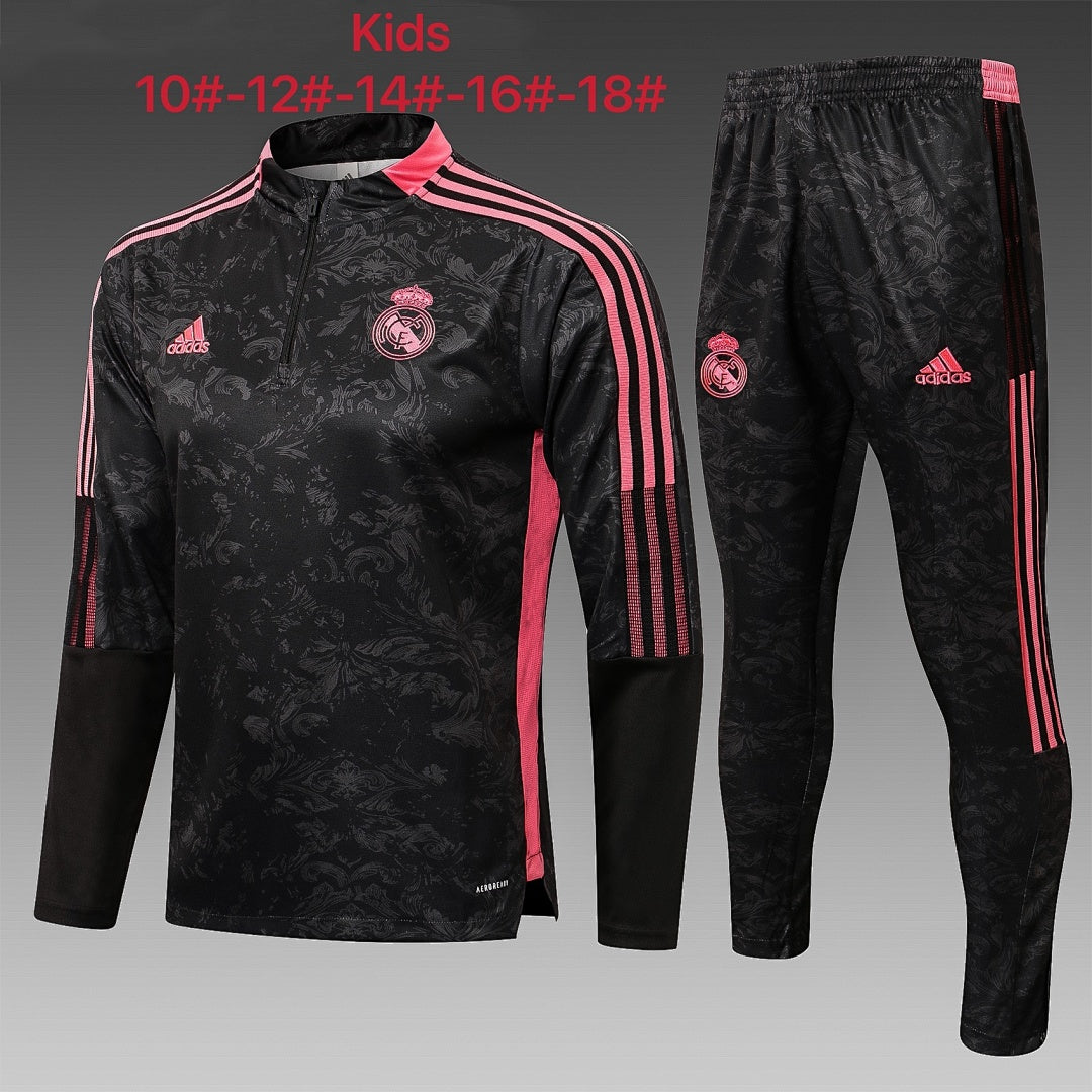 Maillot 2122 long pull Real Madrid Noir children's wear