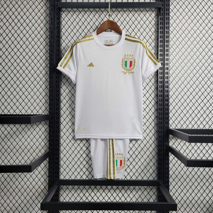 Maillot 23 24 Enfant Italian Blanc Commemorative Édition