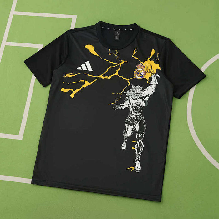 Maillot 2526 Saison Real Madrid CF Marvel Noir Concept version