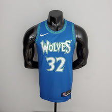 Maillot 75th Anniversaire 2202 Saison TOWNS#32 Minnesota Timberwolves City Édition Bleu NBA