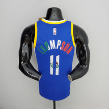 Maillot 75th Anniversaire Golden State Warriors Thompson #11 Mexique Édition Bleu NBA