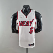 Maillot 75th Anniversaire Miami Heat JAMES #6 Blanc NBA