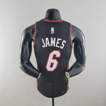 Maillot 75th Anniversaire Miami Heat JAMES #6 Noir NBA