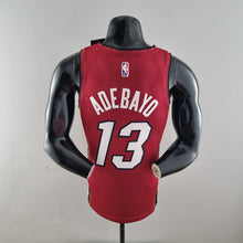 Maillot 75th Anniversaire Miami Heat Jordan ADEBAYO#13 Burgundy NBA