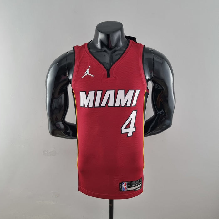 Maillot 75th Anniversaire Miami Heat Jordan OLADIPO#4 Burgundy NBA