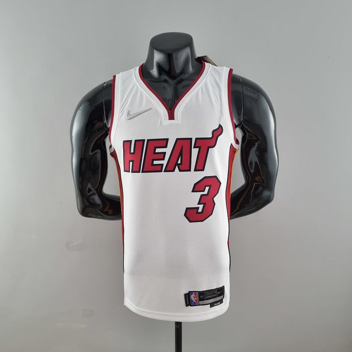 Maillot 75th Anniversaire Miami Heat WADE #3 Blanc NBA