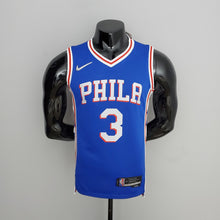 Maillot 75th Anniversaire Philadelphia 76ers IVERSON#3 Bleu NBA