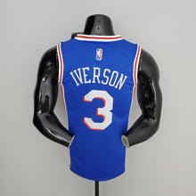 Maillot 75th Anniversaire Philadelphia 76ers IVERSON#3 Bleu NBA