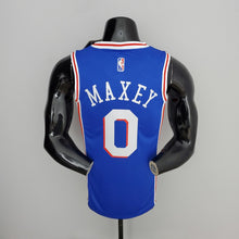Maillot 75th Anniversaire Philadelphia 76ers MAXEY#0 Bleu NBA