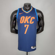 Maillot ANTHONY#7 Thunder Bleu Stripes NBA