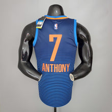 Maillot ANTHONY#7 Thunder Bleu Stripes NBA