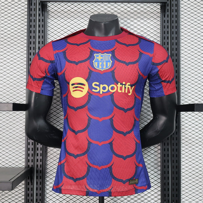Maillot Avant match 2024 Nouveau Barcelona Server Player Édition