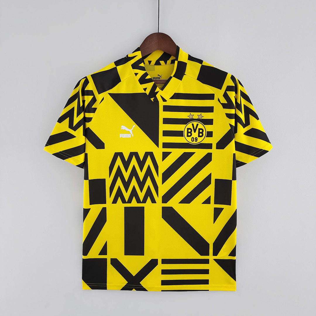 Maillot Avant match 22/23 Dortmund Jaune Noir