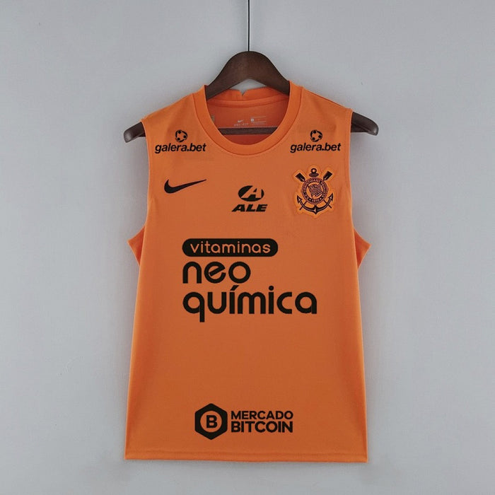 Maillot Avant match Entraînement 22/23 all sponsors Corinthians Vest Orange