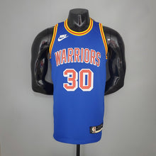 Maillot CURRY#30 75th Anniversaire Warriors Bleu NBA