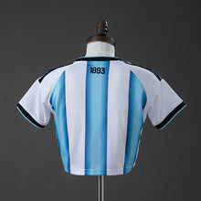 Maillot Domicile Argentine 2026 Femme's Crop Top Style