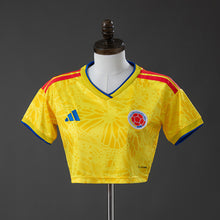 Maillot Domicile Colombie 2026 Femme's Crop Top Style
