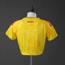Maillot Domicile Colombie 2026 Femme's Crop Top Style