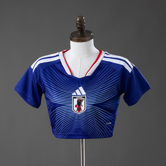 Maillot Domicile Japon 2026 Femme's Crop Top Style