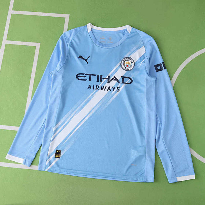 Maillot Domicile Manches Longues 2526 Saison Manchester City F.C. d Fan version