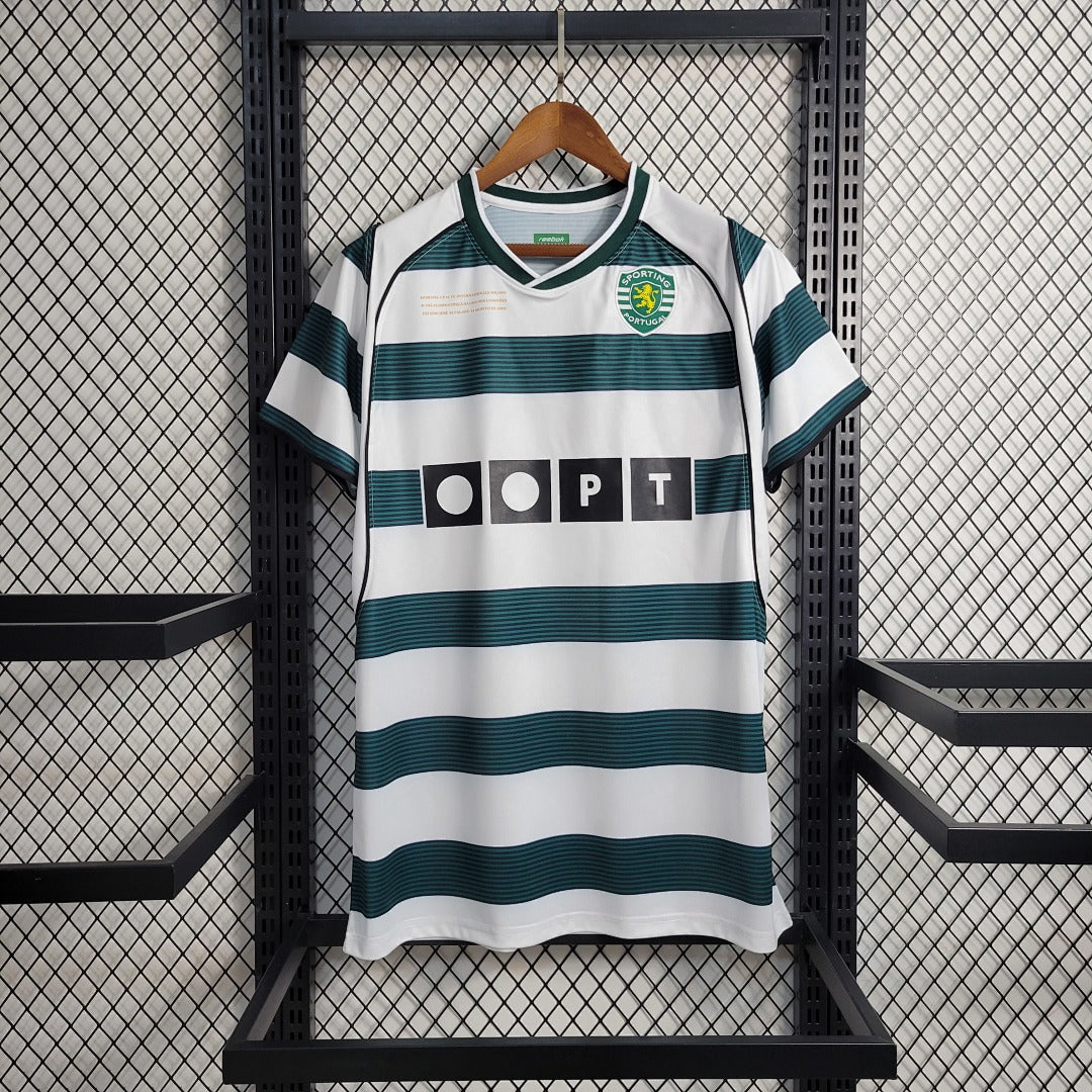Maillot Domicile Rétro 01 03 Sporting Lisbon, Portugal