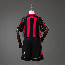 Maillot Domicile Rétro AC Milan 06/07 Enfant Kit