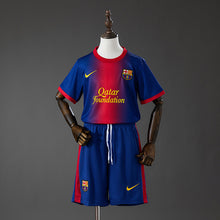 Maillot Domicile Rétro Barcelona 12/13 Enfant Kit