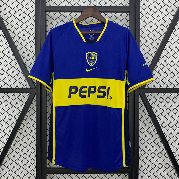Maillot Domicile Rétro Boca Juniors 02/03