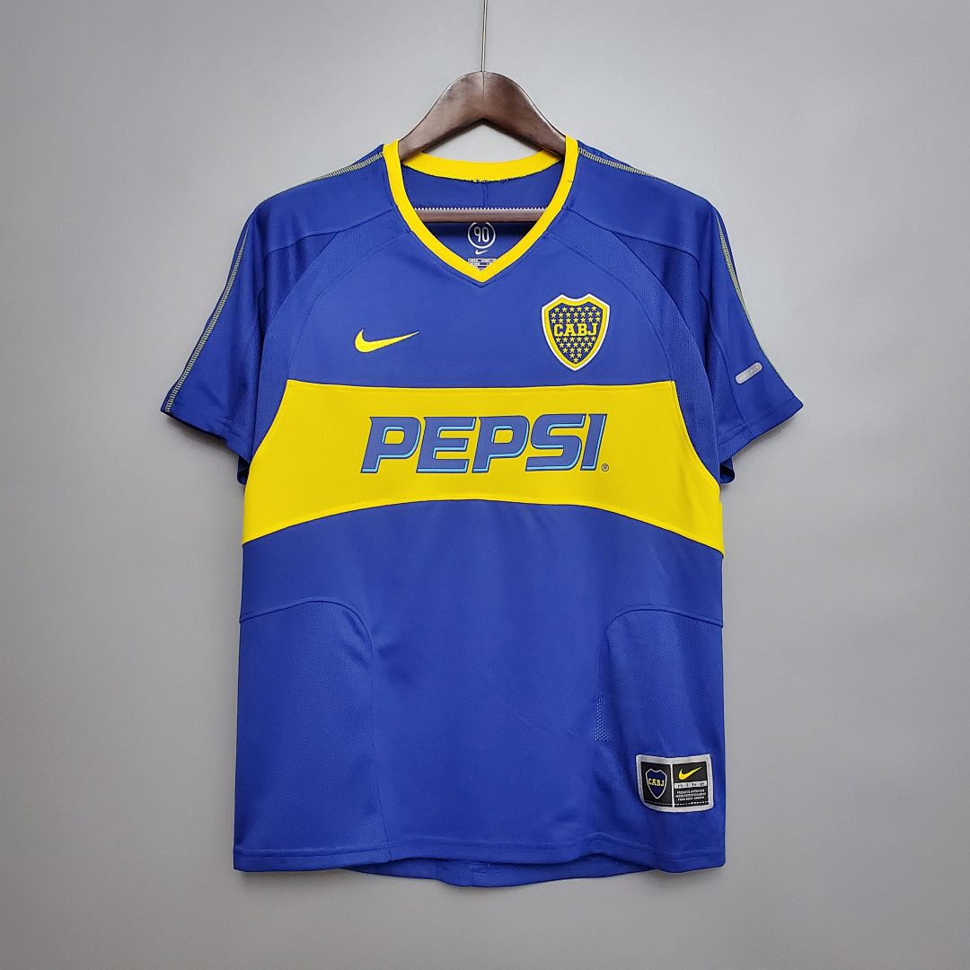 Maillot Domicile Rétro Boca Juniors 03/04