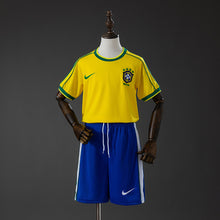 Maillot Domicile Rétro Brésil 1998 Enfant Kit