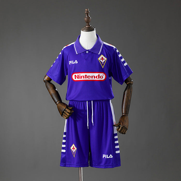 Maillot Domicile Rétro Fiorentina 98/99 Enfant Kit