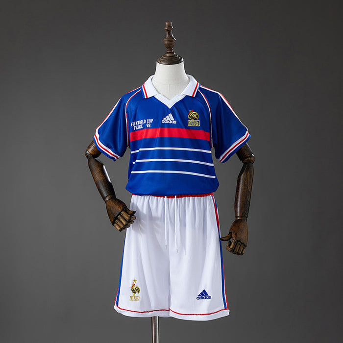 Maillot Domicile Rétro France 1998 Enfant Kit