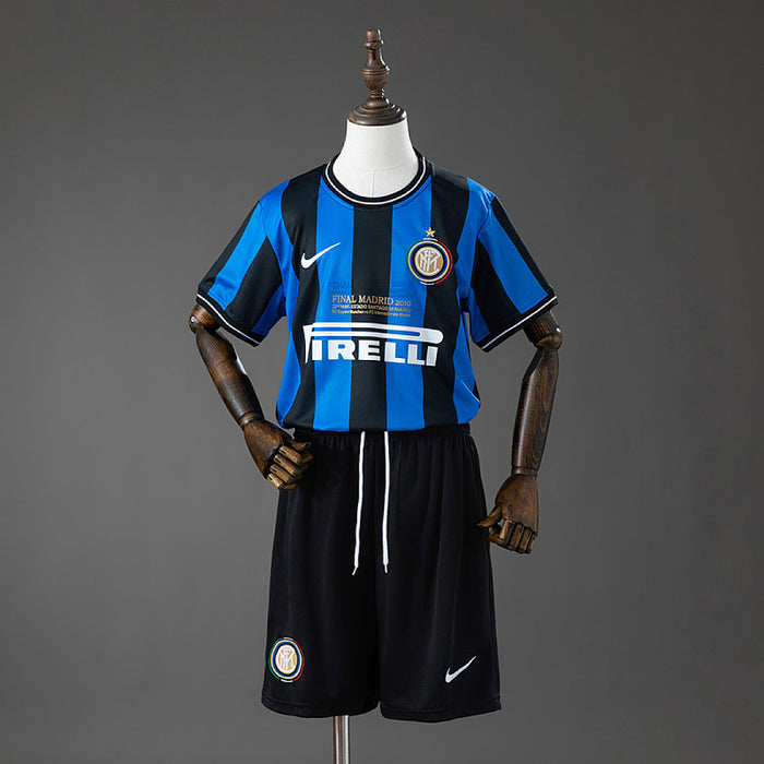 Maillot Domicile Rétro Inter Milan 09/10 (UEFA Champions League) Enfant Kit