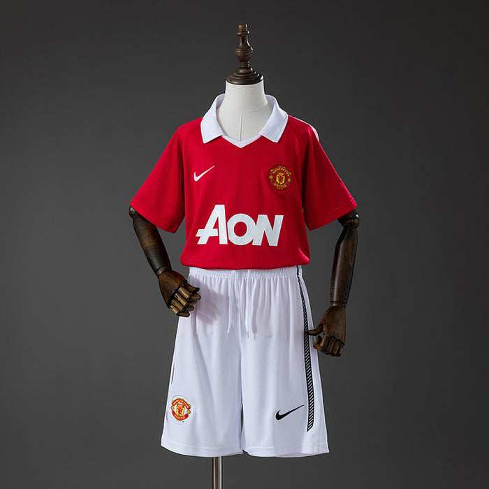 Maillot Domicile Rétro M U 10/11 Enfant Kit