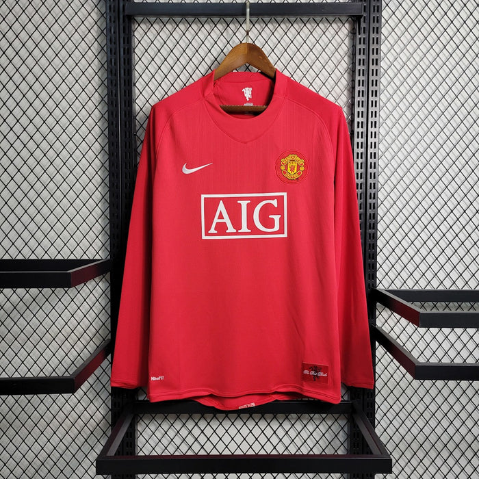 Maillot Domicile Rétro Manches Longues 07 08 M U