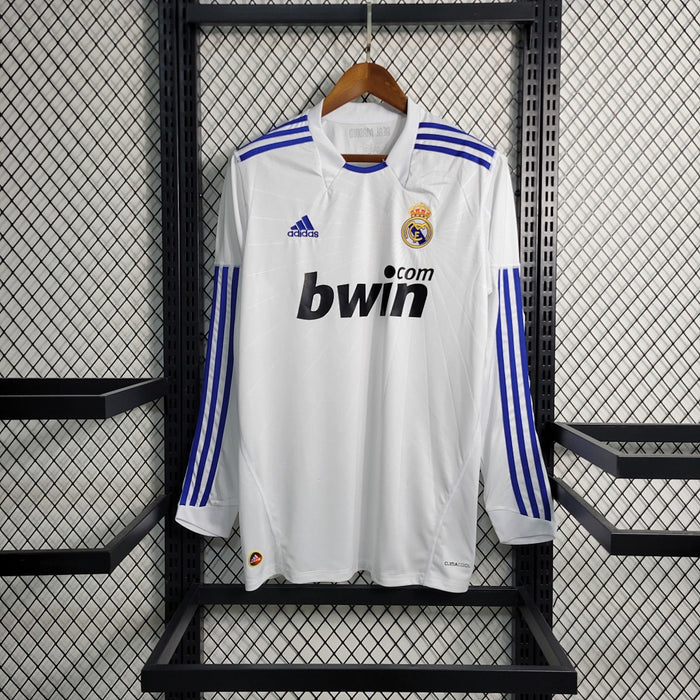 Maillot Domicile Rétro Manches Longues 10 11 Real Madrid