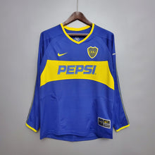 Maillot Domicile Rétro Manches Longues Boca Juniors 03/04