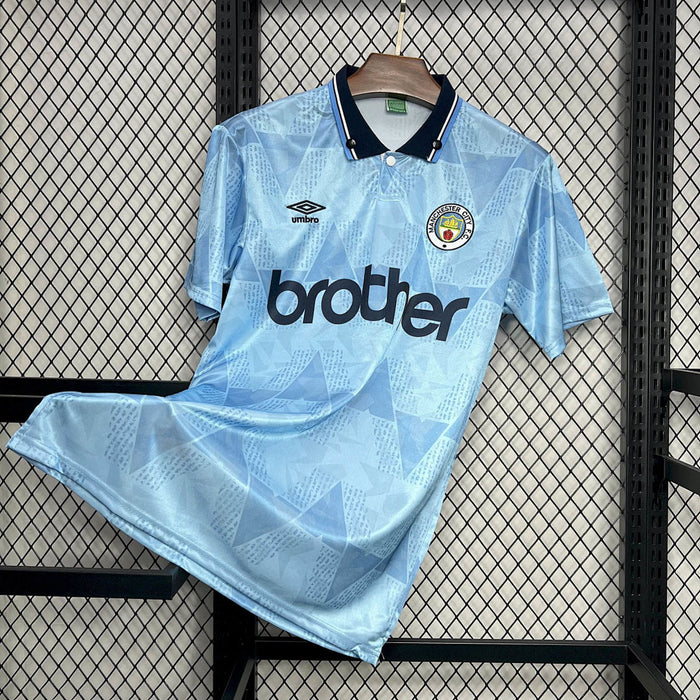 Maillot Domicile Rétro Manchester City 1989/91