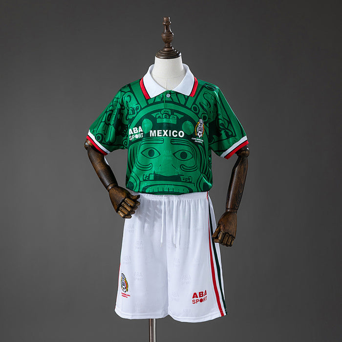 Maillot Domicile Rétro Mexique 1998 Enfant Kit