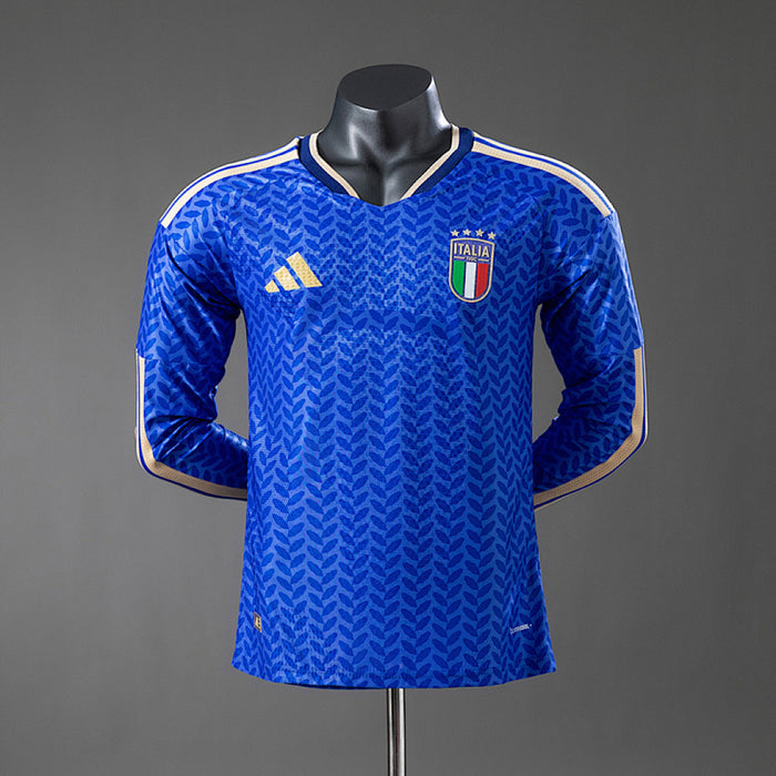 Maillot Domicile Version Joueur Italie 2026 Long Sleeve