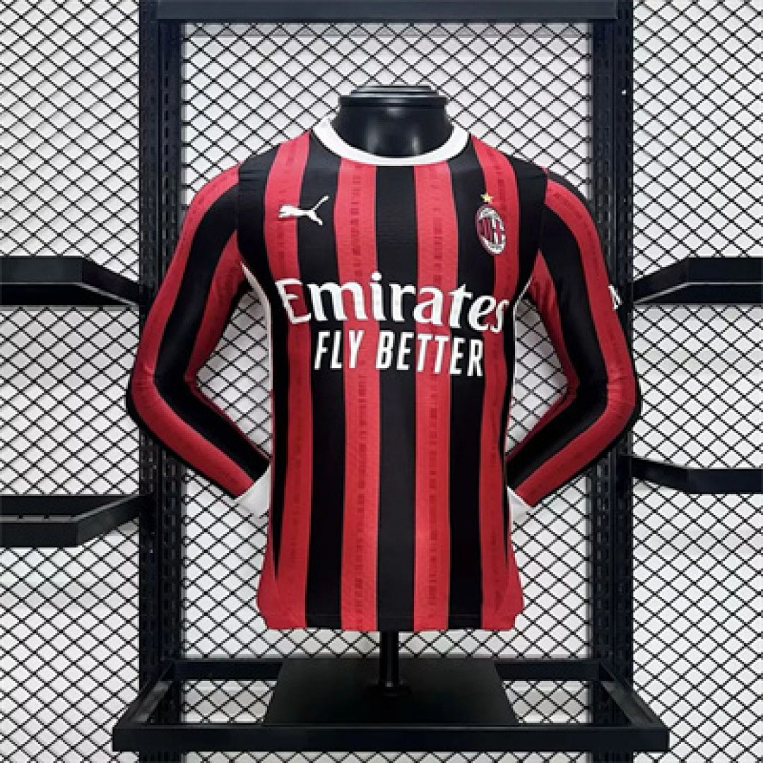 Maillot Domicile Version Joueur Manches Longues AC Milan 2024/25 s